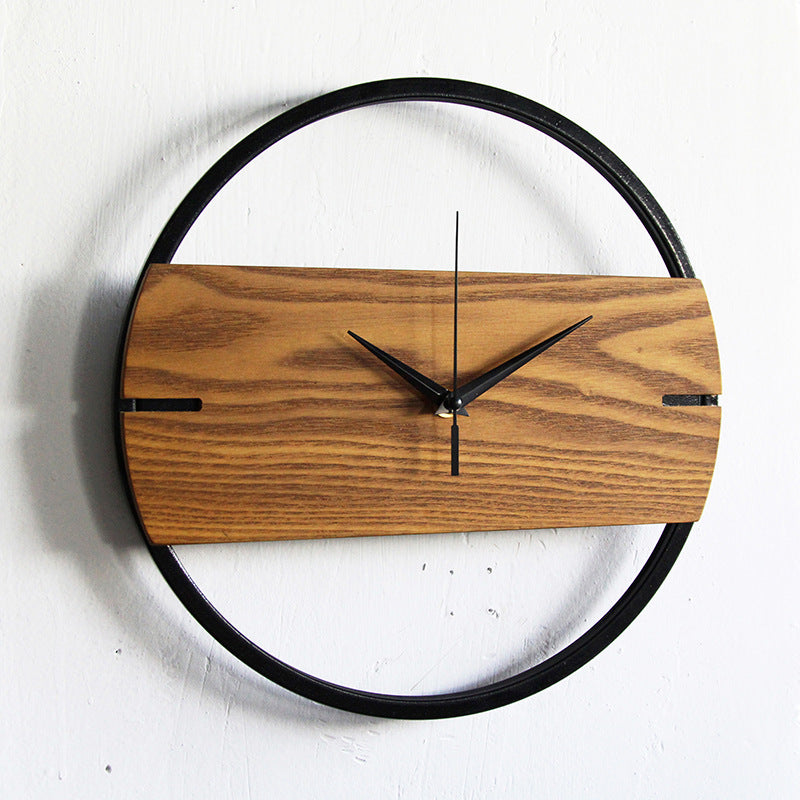 Chic Wooden Wall Clock