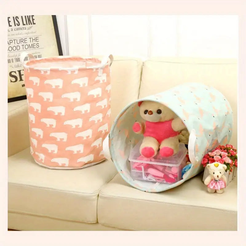 Spacious Cotton-Linen Laundry Organizer