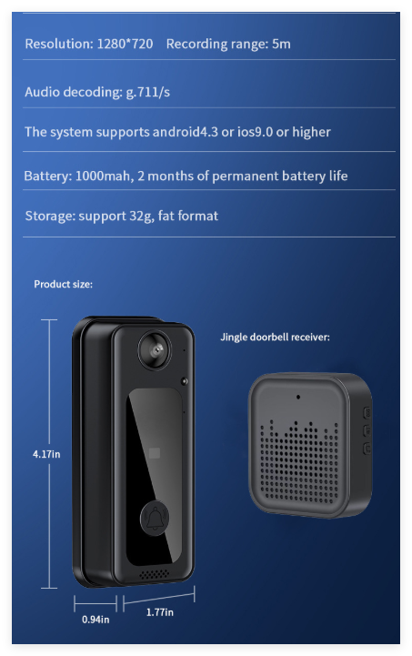 Smart WiFi Video Doorbell