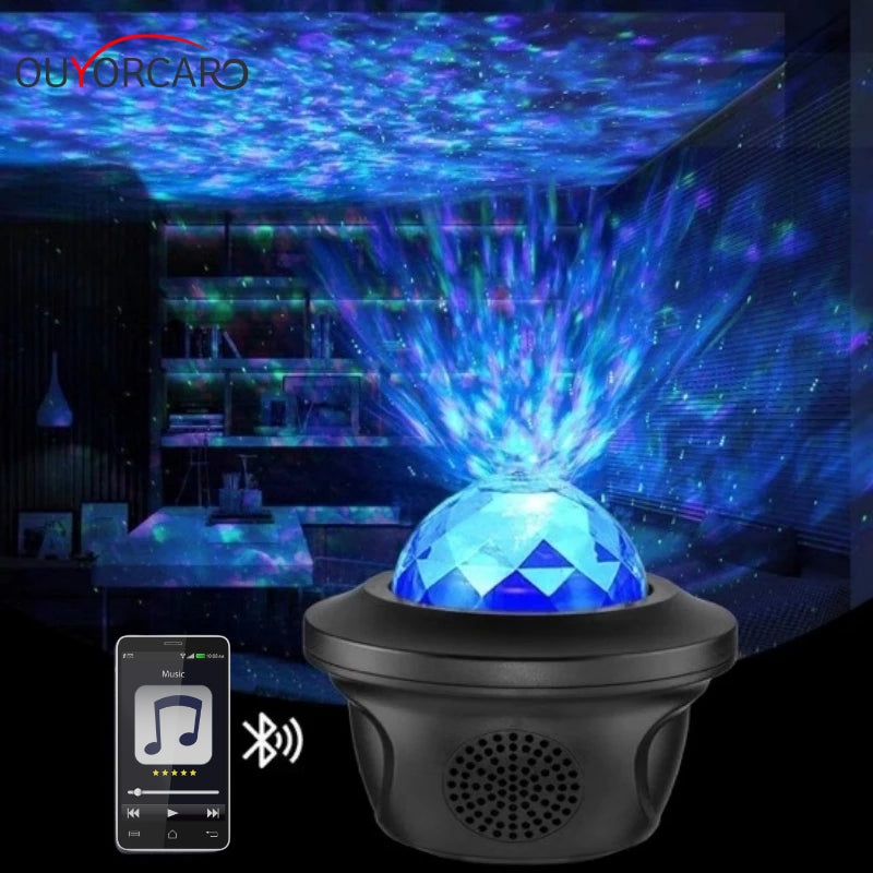 Cosmic WiFi Light Projector with Water Patterns