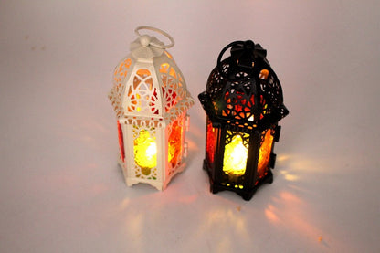 Vintage Iron & Glass Lantern