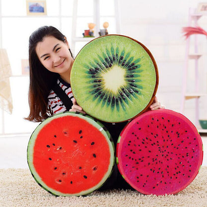 Cute 3D Fruit Soft Pillow