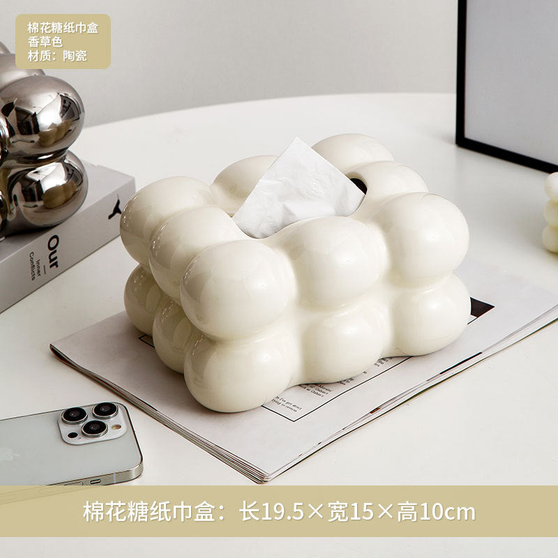 Chic Nordic Cotton Candy Tissue Holder