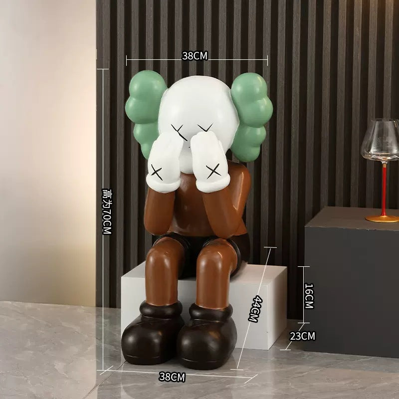 Chic Kaws-Inspired Living Decor Figurine