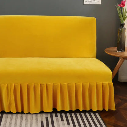 Thick Flannel Skirt Sofa Cover with Complete Set (1 pc)