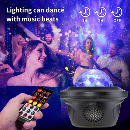 Cosmic WiFi Light Projector with Water Patterns