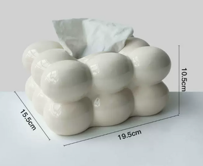 Chic Nordic Cotton Candy Tissue Holder