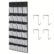 24-Pocket Over-The-Door Shoe Holder