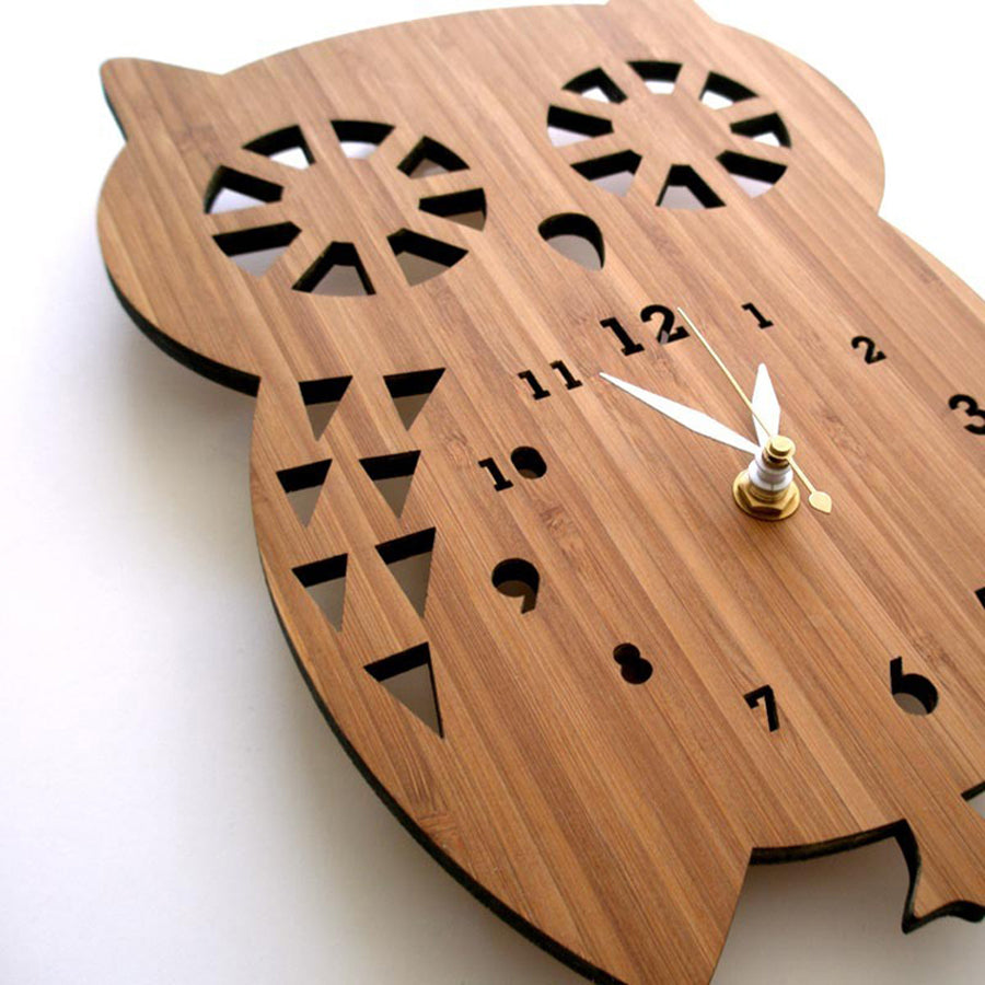 Forest Owl Timepiece - Elegant Wall Art