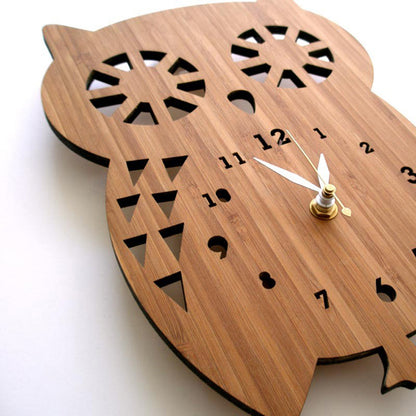 Forest Owl Timepiece - Elegant Wall Art