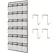 24-Pocket Over-The-Door Shoe Holder