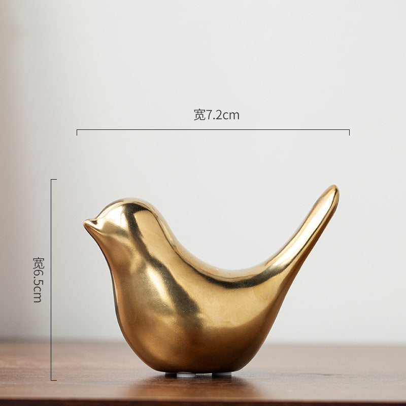 Nordic Minimalist Ceramic Bird Abstract Decor Item