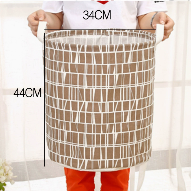 Spacious Cotton-Linen Laundry Organizer