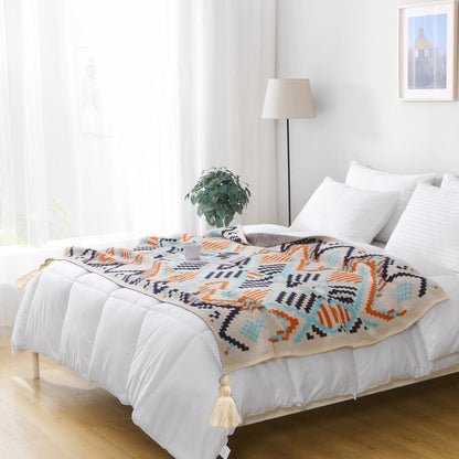Scandinavian Knit Nap Throw