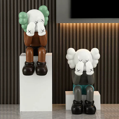 Chic Kaws-Inspired Living Decor Figurine