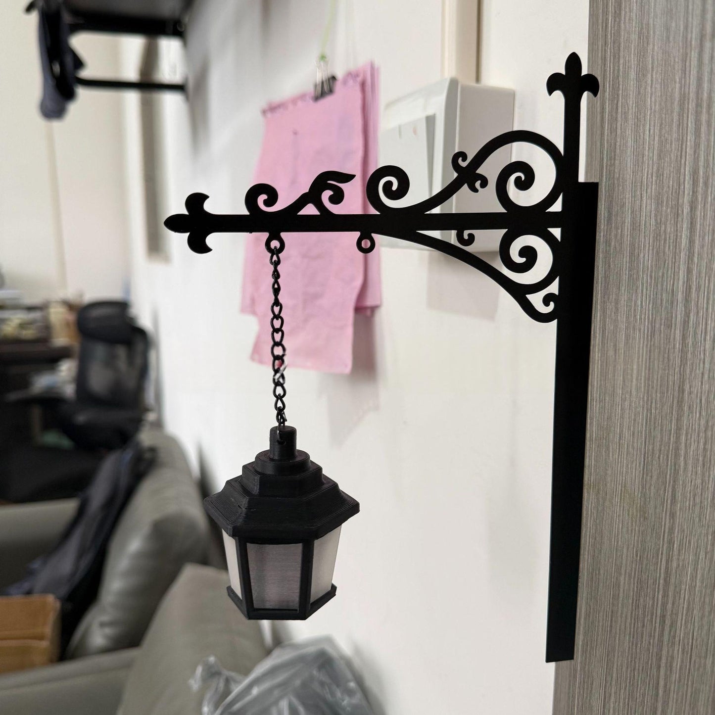 T Library Bookshelf Lighting Lantern Metal Craftwork