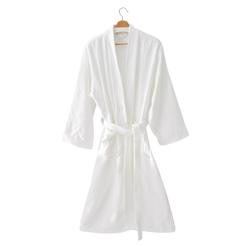 Plush Waffle Cotton Spa Robe