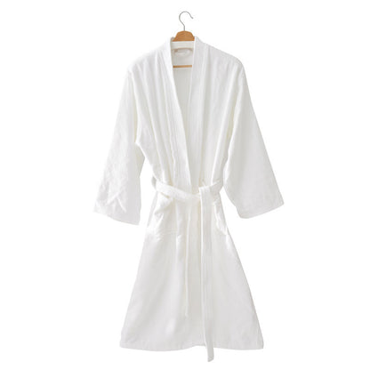Plush Waffle Cotton Spa Robe