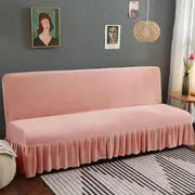 Thick Flannel Skirt Sofa Cover with Complete Set (1 pc)