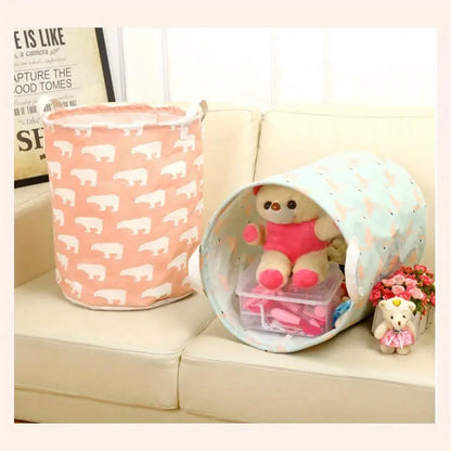 Spacious Cotton-Linen Laundry Organizer