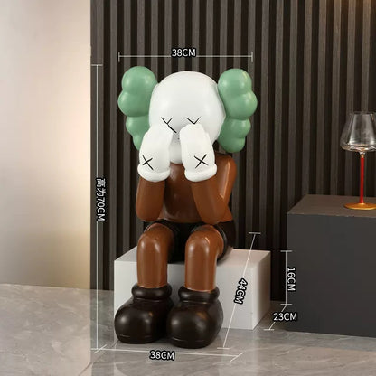 Chic Kaws-Inspired Living Decor Figurine