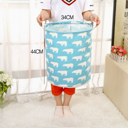 Spacious Cotton-Linen Laundry Organizer