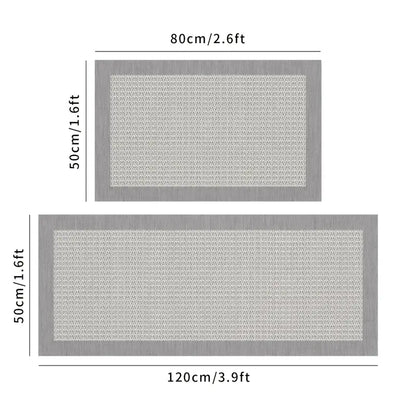 Dual Durable & Stylish Kitchen Mats, Slip-Resistant