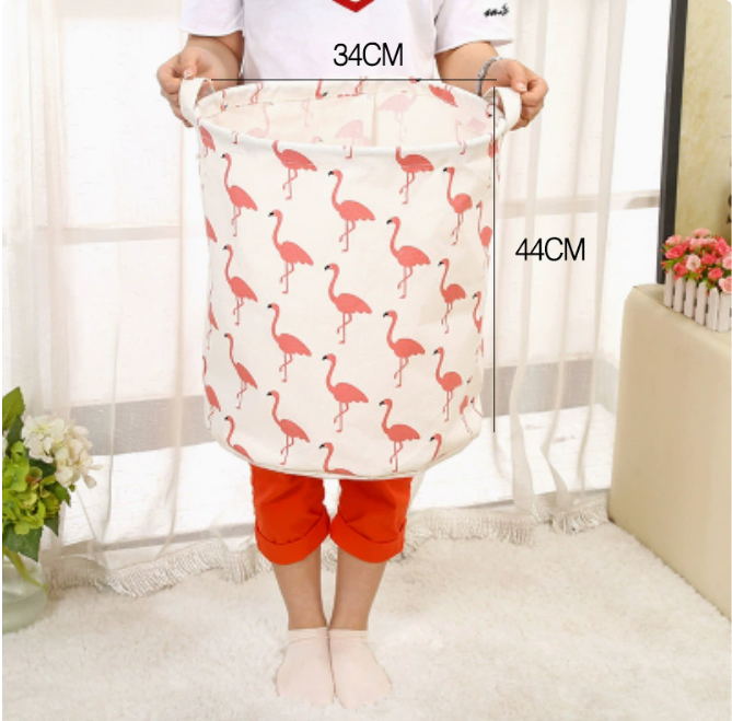 Spacious Cotton-Linen Laundry Organizer