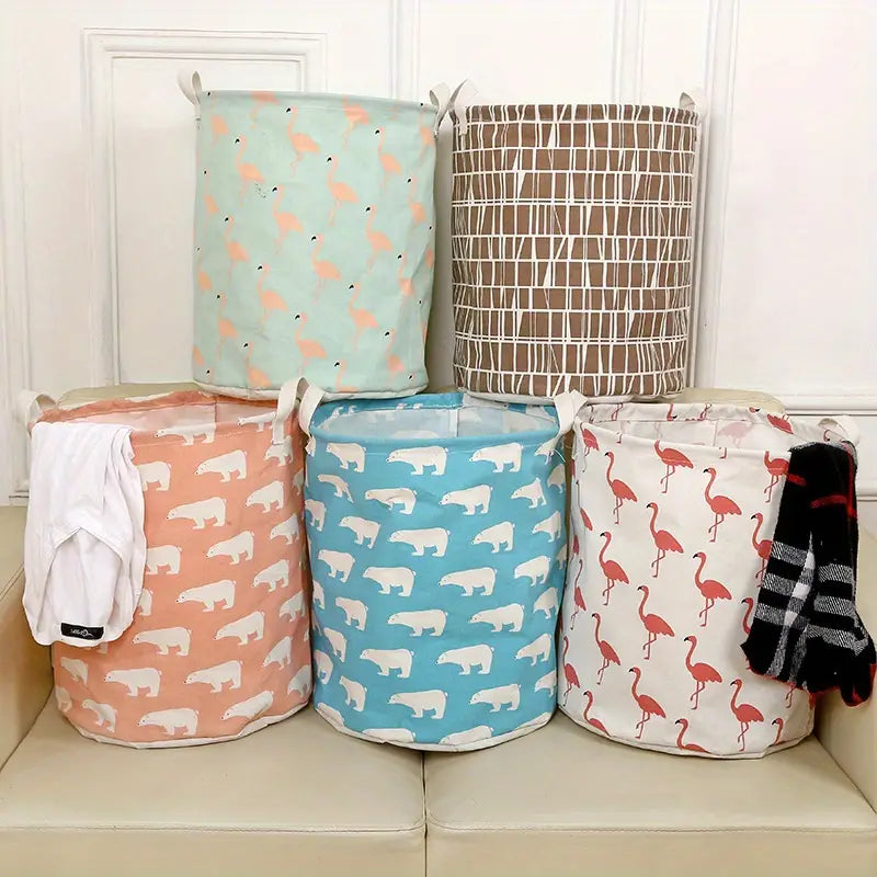 Spacious Cotton-Linen Laundry Organizer