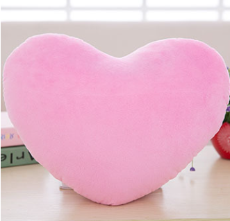 Charming Heart Plush Cushion