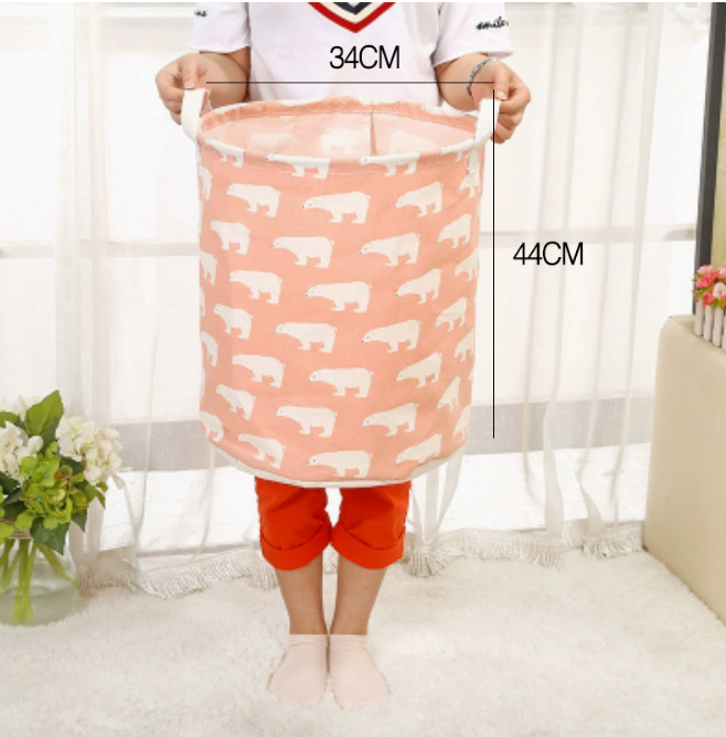 Spacious Cotton-Linen Laundry Organizer