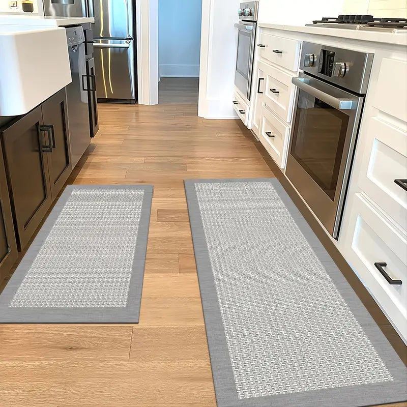 Dual Durable & Stylish Kitchen Mats, Slip-Resistant