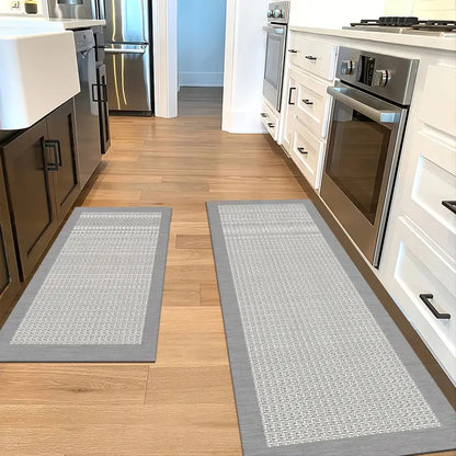 Dual Durable & Stylish Kitchen Mats, Slip-Resistant