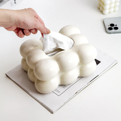 Chic Nordic Cotton Candy Tissue Holder