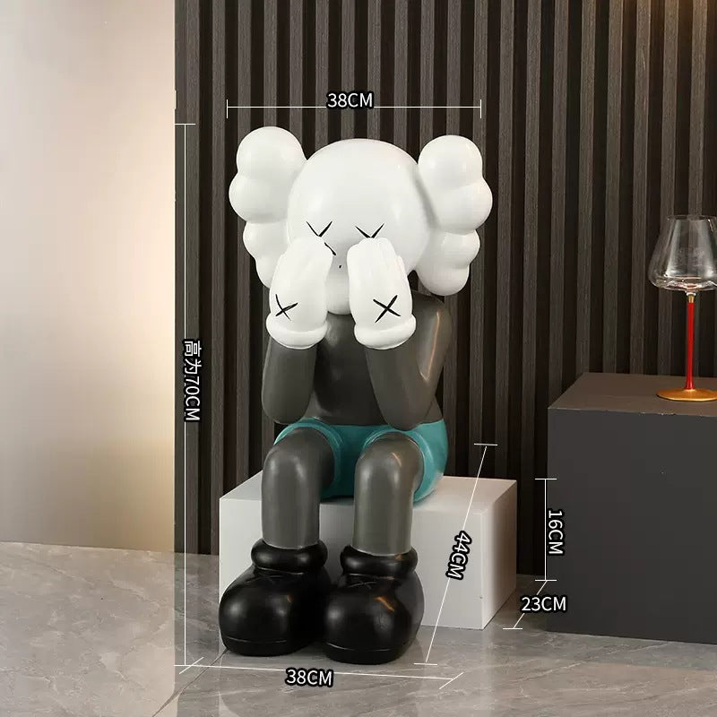 Chic Kaws-Inspired Living Decor Figurine