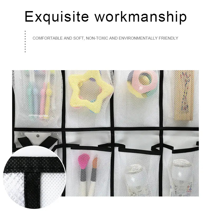 24-Pocket Over-The-Door Shoe Holder