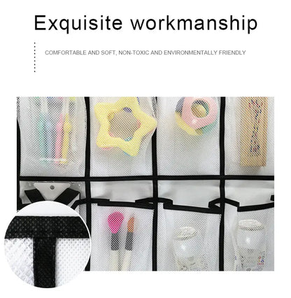 24-Pocket Over-The-Door Shoe Holder
