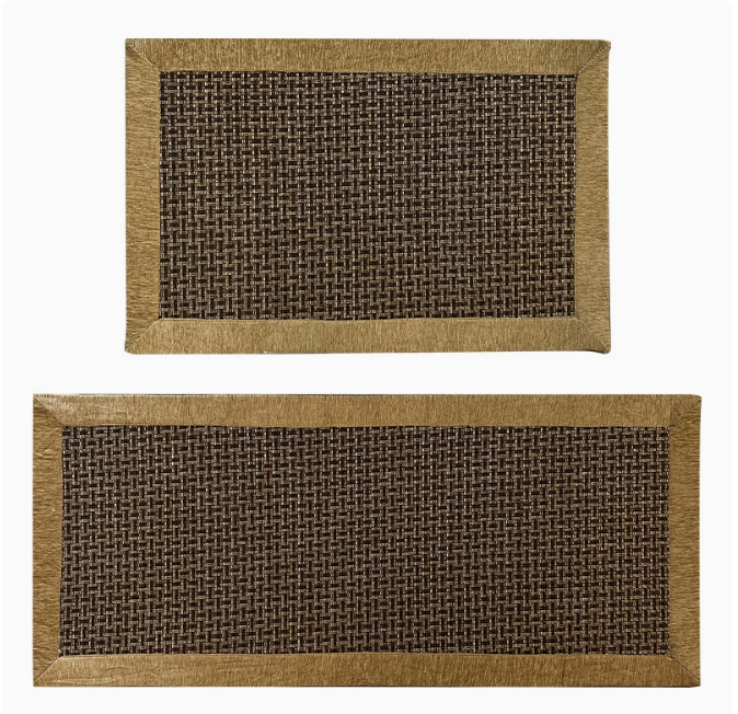 Dual Durable & Stylish Kitchen Mats, Slip-Resistant