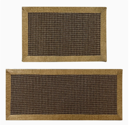 Dual Durable & Stylish Kitchen Mats, Slip-Resistant