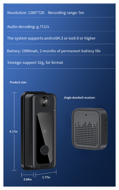 Smart WiFi Video Doorbell