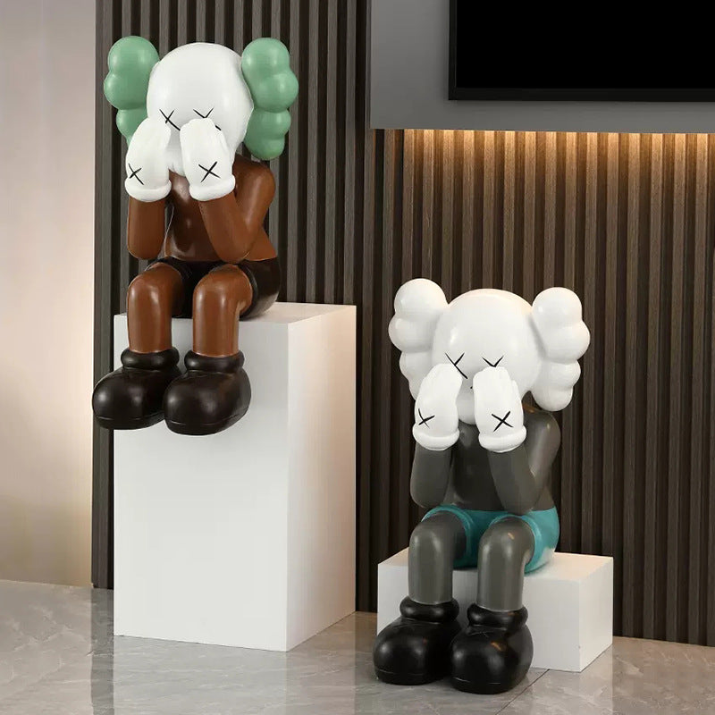 Chic Kaws-Inspired Living Decor Figurine