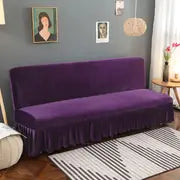 Thick Flannel Skirt Sofa Cover with Complete Set (1 pc)