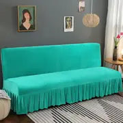 Thick Flannel Skirt Sofa Cover with Complete Set (1 pc)
