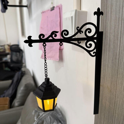 T Library Bookshelf Lighting Lantern Metal Craftwork