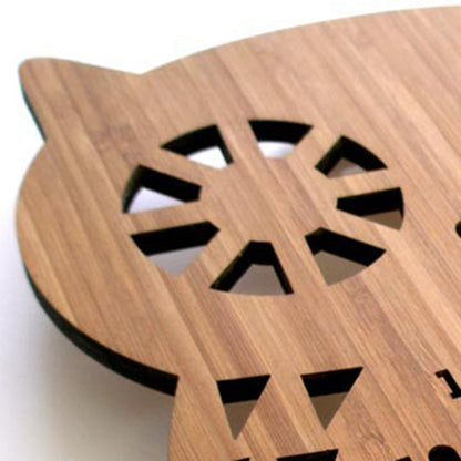 Forest Owl Timepiece - Elegant Wall Art