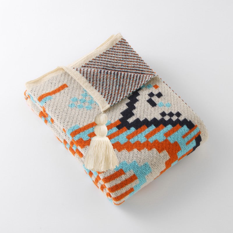 Scandinavian Knit Nap Throw