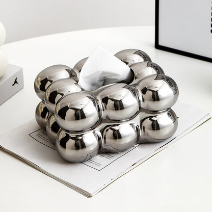 Chic Nordic Cotton Candy Tissue Holder