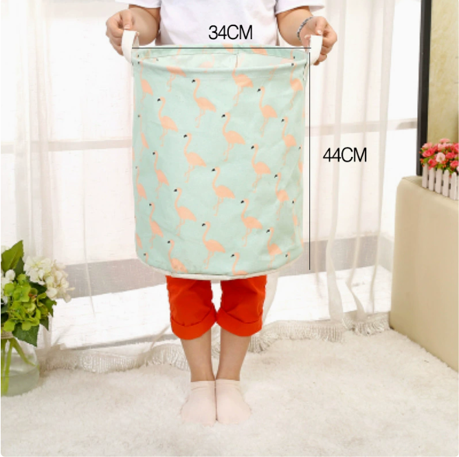 Spacious Cotton-Linen Laundry Organizer