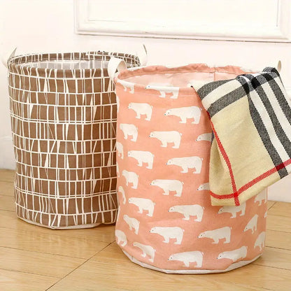 Spacious Cotton-Linen Laundry Organizer