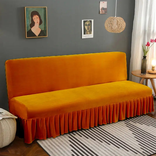 Thick Flannel Skirt Sofa Cover with Complete Set (1 pc)